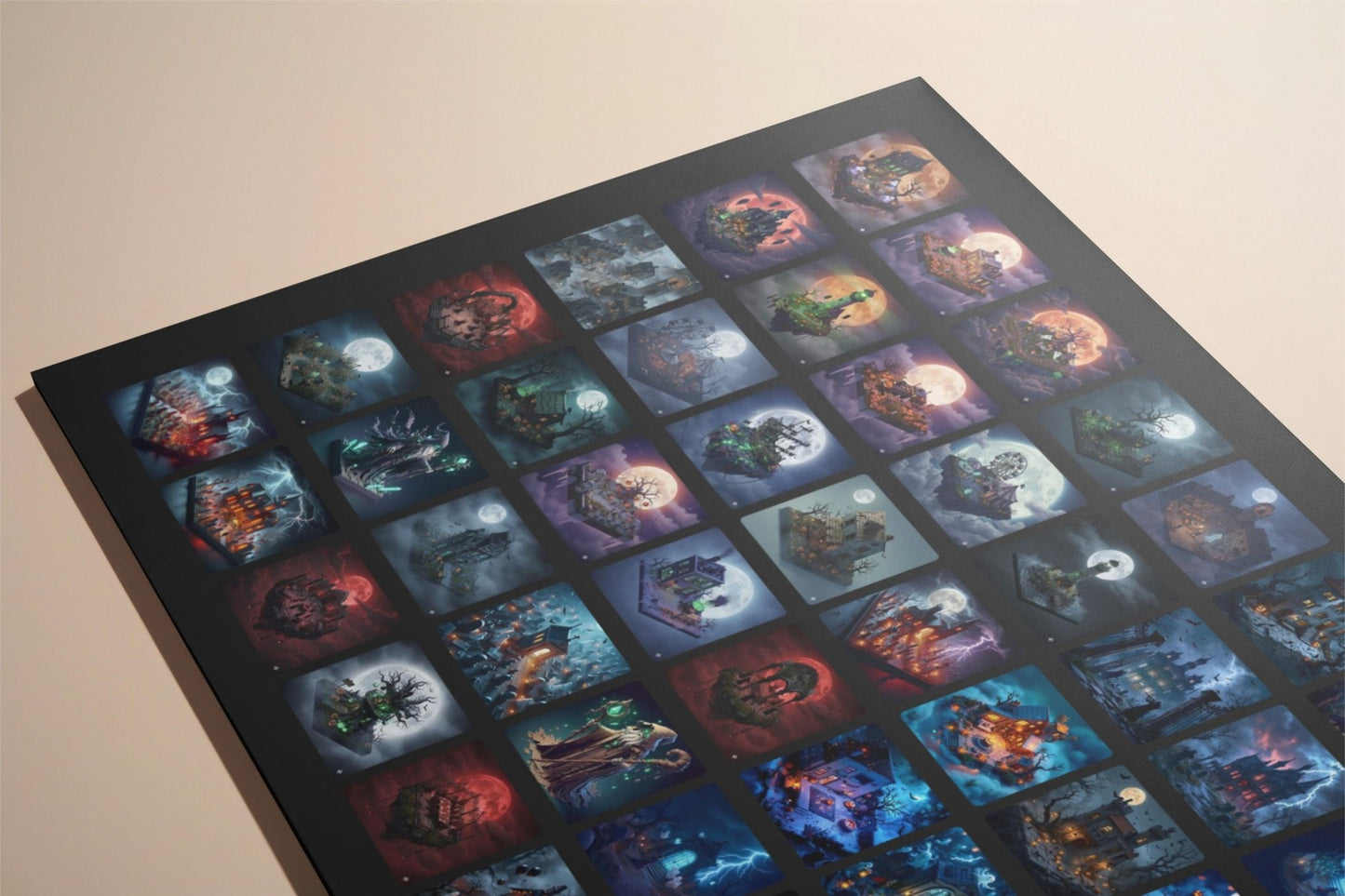 100+ Assets Digitales 4K para Halloween | Casas Encantadas Isométricas | Neon Teal Goth Lofi | Fondos de Pantalla, Arte, Videos - UnhigoArt™ Shop Mi tienda
