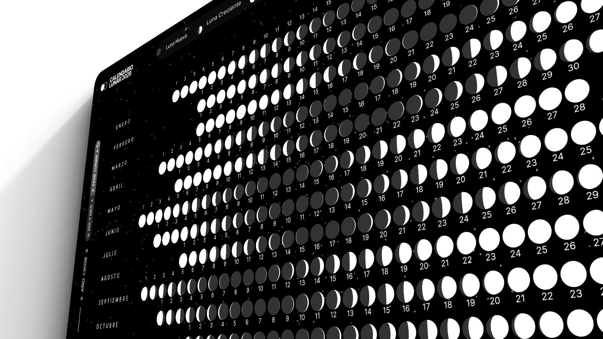 Calendario Lunar Estratégico 2026 - 2036 | Decoración, Planificación Ejecutiva Visual, Arte Funcional o Pronósticos Agrarios | 10 Años - UnhigoArt™ Shop Mi tienda