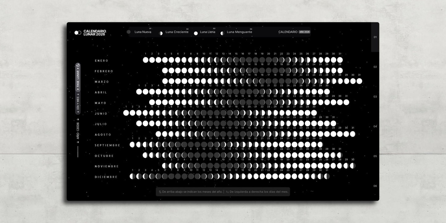 Calendario Lunar Estratégico 2026 - 2036 | Decoración, Planificación Ejecutiva Visual, Arte Funcional o Pronósticos Agrarios | 10 Años - UnhigoArt™ Shop Mi tienda