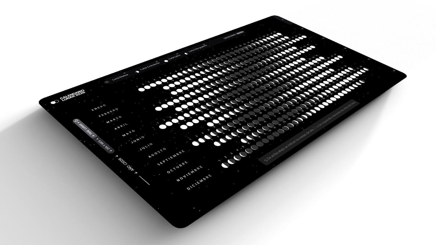 Calendario Lunar Estratégico 2026 - 2036 | Decoración, Planificación Ejecutiva Visual, Arte Funcional o Pronósticos Agrarios | 10 Años - UnhigoArt™ Shop Mi tienda