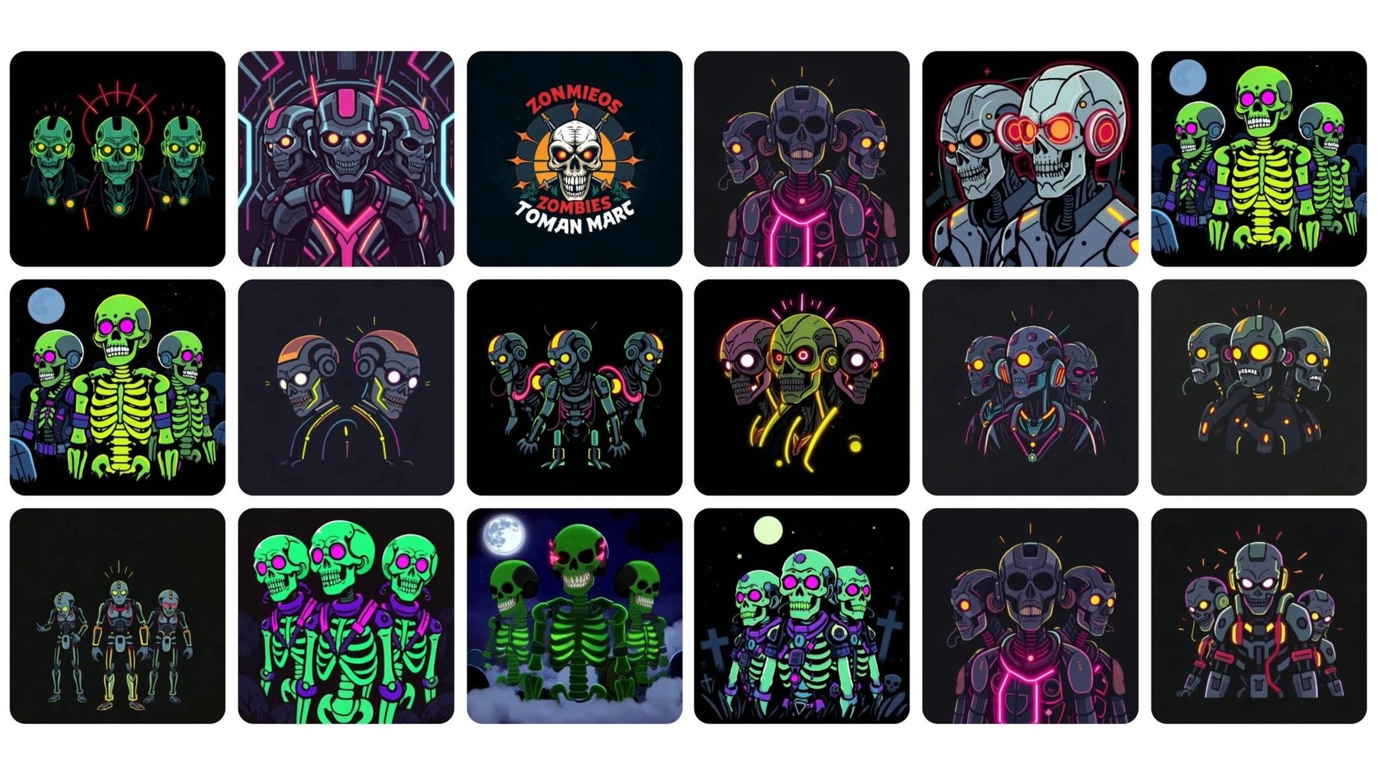 CYBER - ZOMBIE APOCALYPSE - Digital Pack Gifs & Stickers for Halloween - UnhigoArt™ Shop Mi tienda