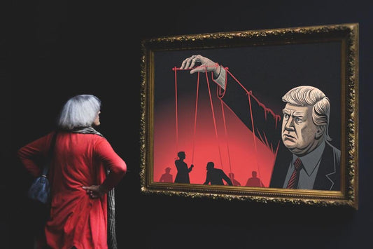 Dark Puppet Conspiracy Illustration | Illuminati NWO Digital Art for T-Shirts & Posters - UnhigoArt™ Shop Mi tienda