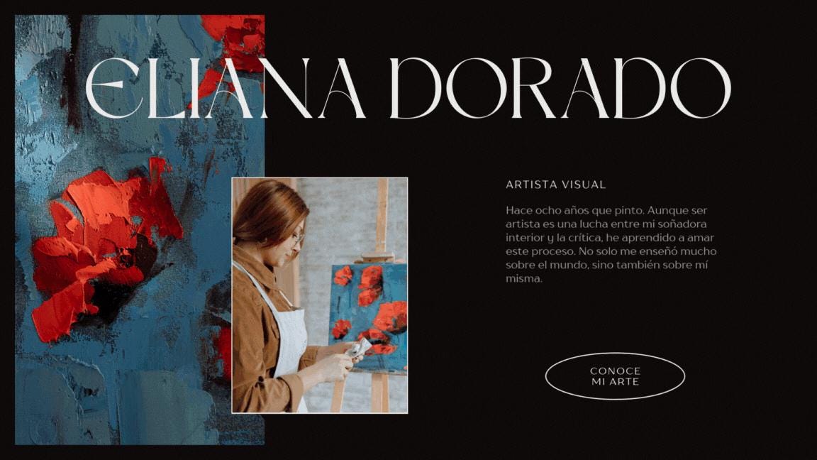 Plantilla de Portafolio para Editar en CANVA | Para Artistas | Portafolio Conceptual - UnhigoArt™ Shop Mi tienda