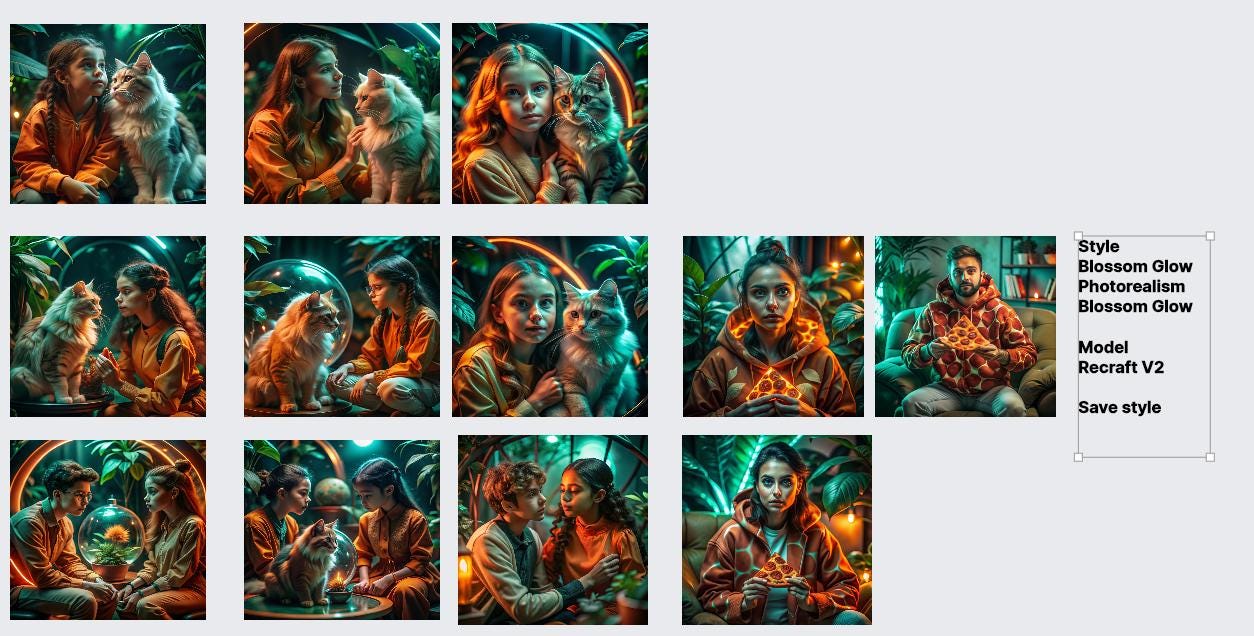 Prompt AI Estilo Retro Cinemático con Neón | Set de Prompts | Arte Estético para Midjourney y DALL·E - UnhigoArt™ Shop Mi tienda