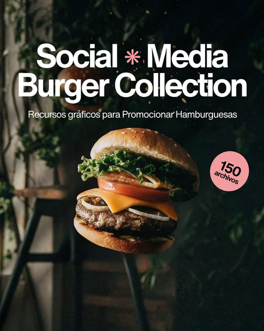 Recursos gráficos para Promocionar Hamburguesas - UnhigoArt™ Shop Mi tienda