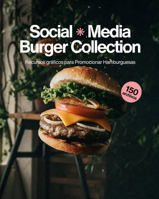 Recursos gráficos para Promocionar Hamburguesas - UnhigoArt™ Shop Mi tienda