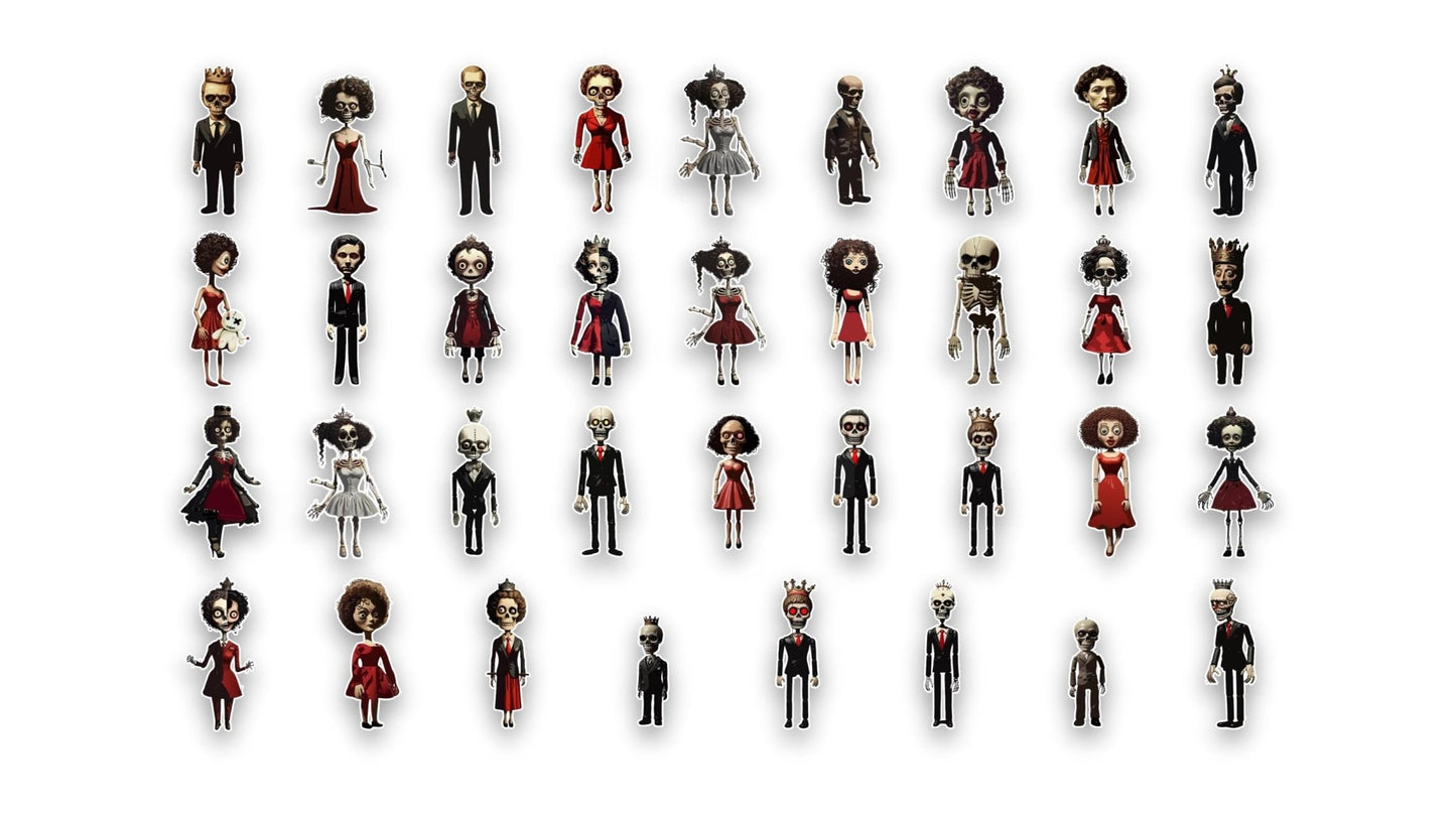 Stickers digitales de Halloween en formato PNG & SVG - UnhigoArt™ Shop Mi tienda