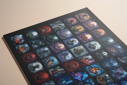 100+ Assets Digitales 4K para Halloween | Casas Encantadas Isométricas | Neon Teal Goth Lofi | Fondos de Pantalla, Arte, Videos - UnhigoArt™ Shop Mi tienda