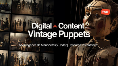 Colección Arte Digital Surrealista – 55 Imágenes de Marionetas y Poder - UnhigoArt™ Shop Mi tienda