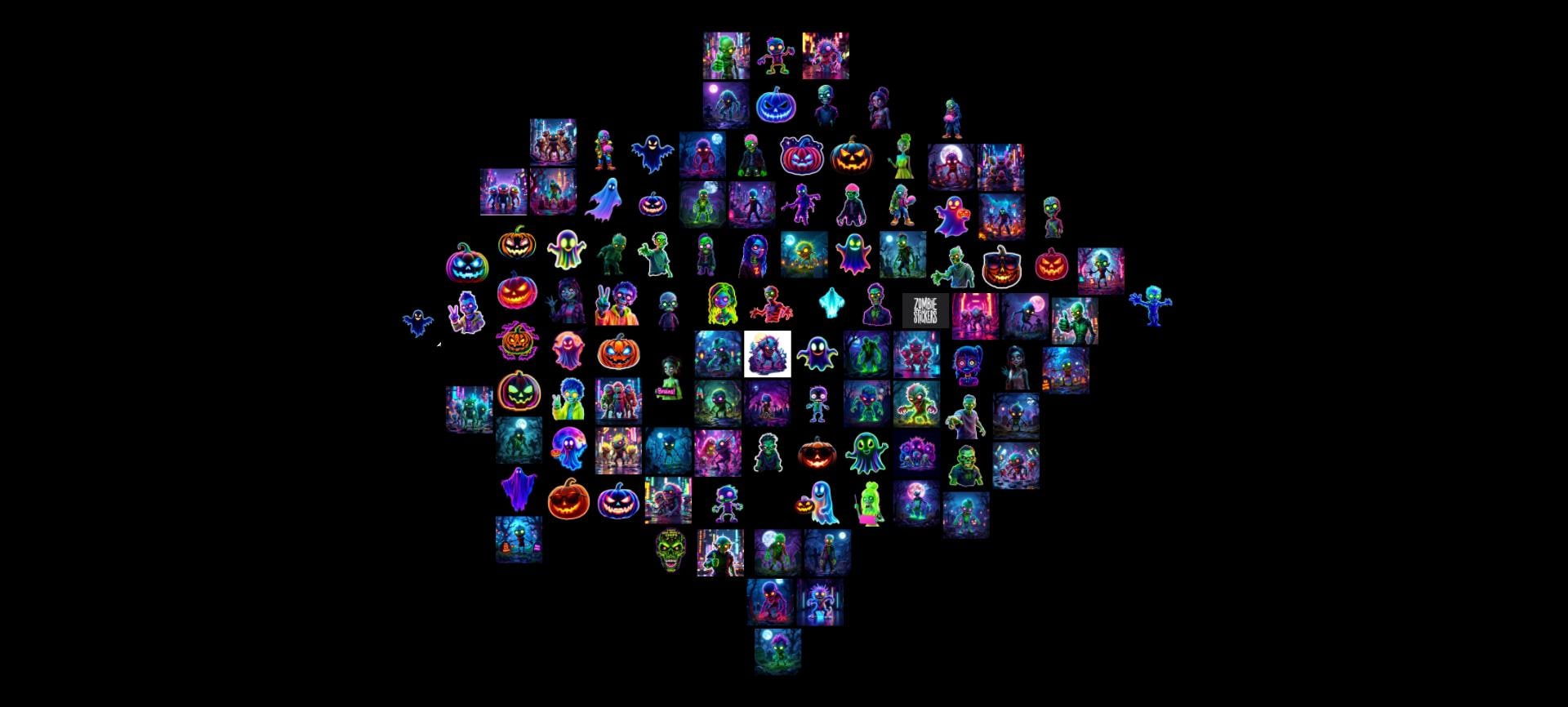 Cyber - Zombie Apocalypse Pack | 321+ Recursos de Halloween | Stickers, GIFs, Ilustraciones y Títulos - UnhigoArt™ Shop Mi tienda