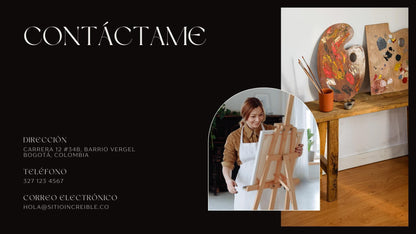 Plantilla de Portafolio para Editar en CANVA | Para Artistas | Portafolio Conceptual - UnhigoArt™ Shop Mi tienda