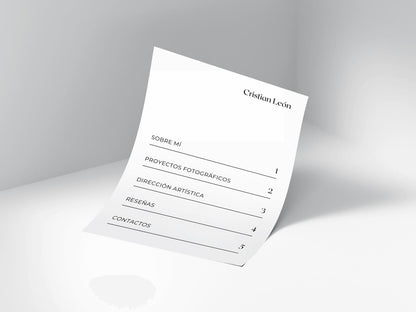 Plantilla de Presentación para Portafolio Profesional Blanco | Editable en CANVA - UnhigoArt™ Shop Mi tienda