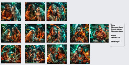 Prompt AI Estilo Retro Cinemático con Neón | Set de Prompts | Arte Estético para Midjourney y DALL·E - UnhigoArt™ Shop Mi tienda