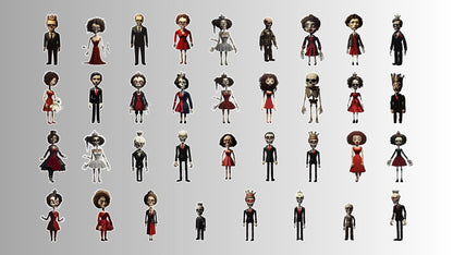 Stickers digitales de Halloween en formato PNG & SVG - UnhigoArt™ Shop Mi tienda